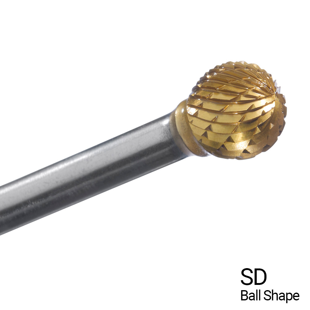 SC TIN BALL DC BUR: SD1 - Carbide Burrs